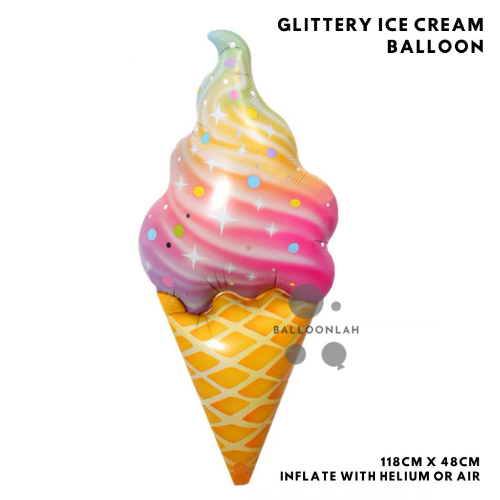 Ice Cream Popsicle Donut Cake Burger Pizza Popcorn Foil Balloon Garland Birthday Decoration [READY STOCK IN SG]