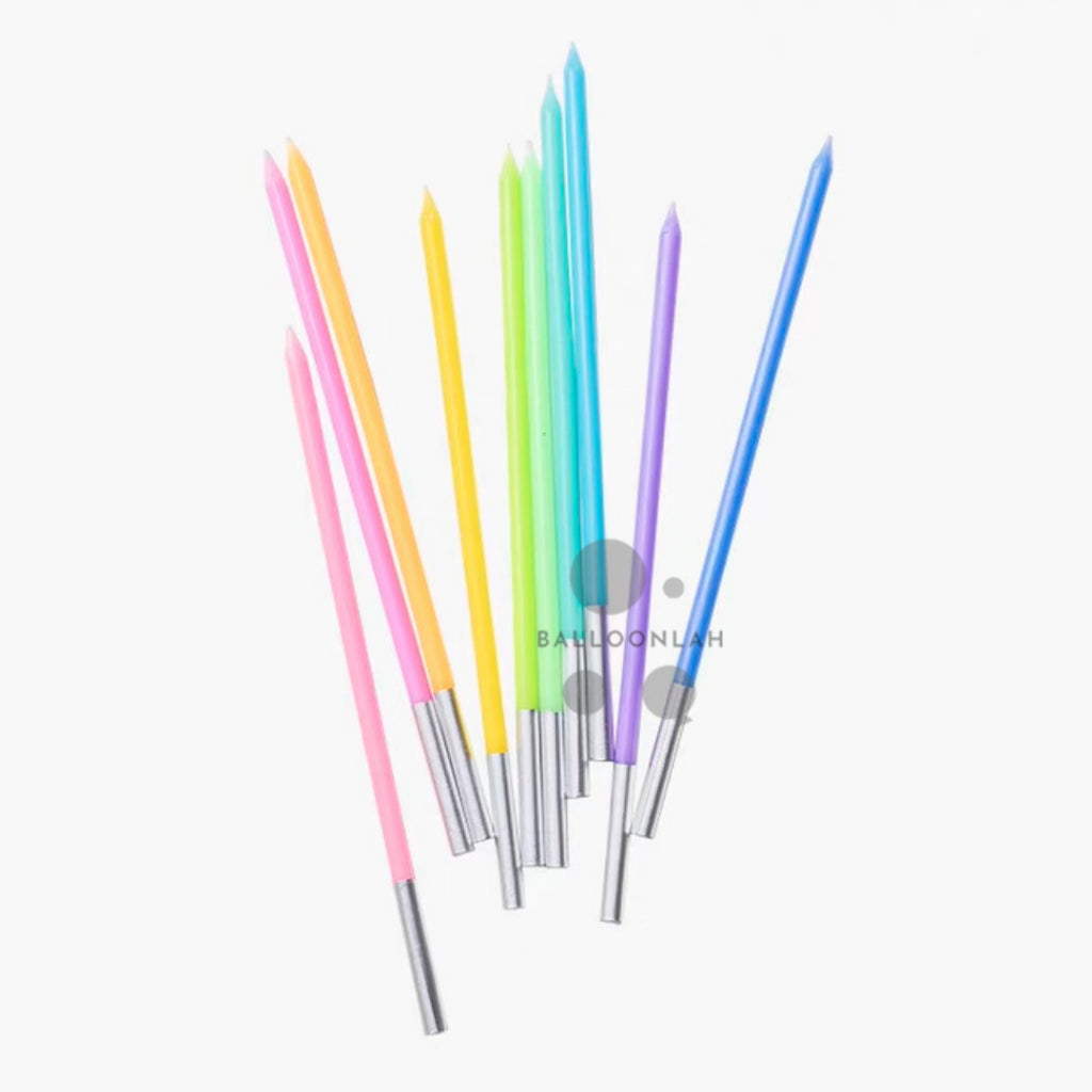 Pastel Rainbow Pencil Candle Birthday Candles Korean [READY STOCK IN SG]