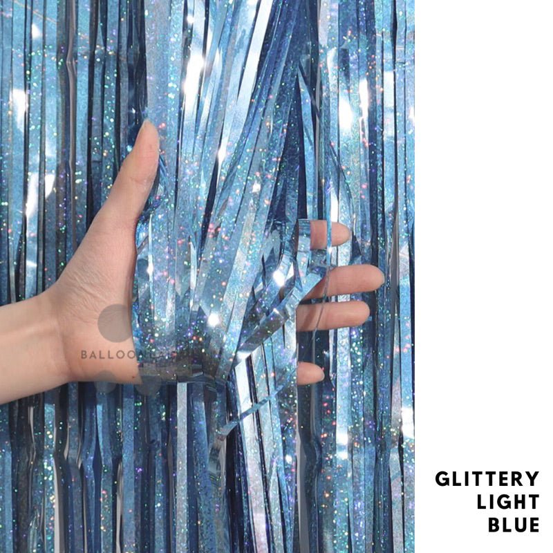 Tinsel Party Backdrop Premium Glittery Finishing [READY STOCK IN SG]