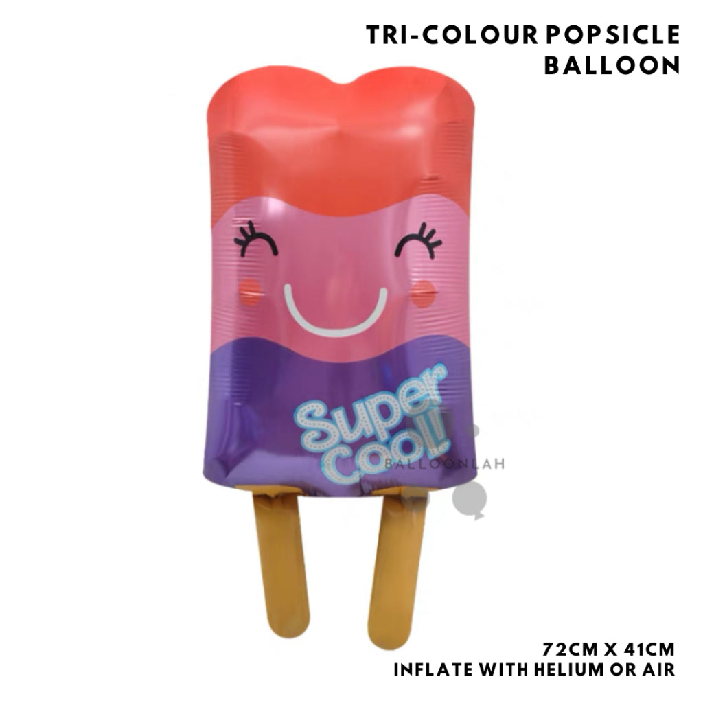 Ice Cream Popsicle Donut Cake Burger Pizza Popcorn Foil Balloon Garland Birthday Decoration [READY STOCK IN SG]