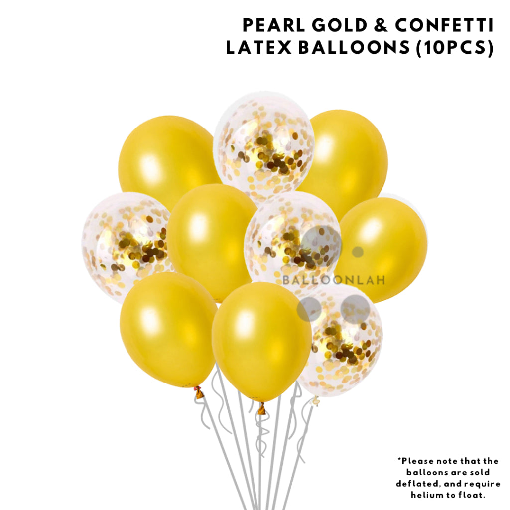 Baby Shower Gold Themed Party Decoration Balloon Set [READY STOCK IN SG]
