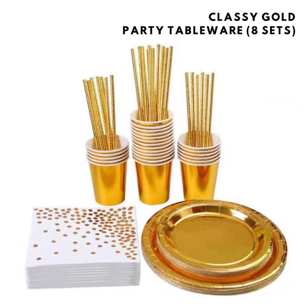 Baby Shower Gold Themed Party Decoration Balloon Set [READY STOCK IN SG]