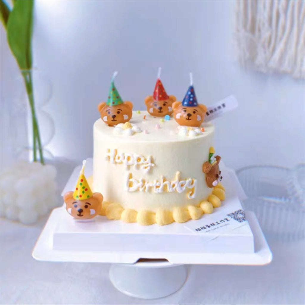 Colourful Bear Candle Birthday Candles Cute [READY STOCK IN SG]