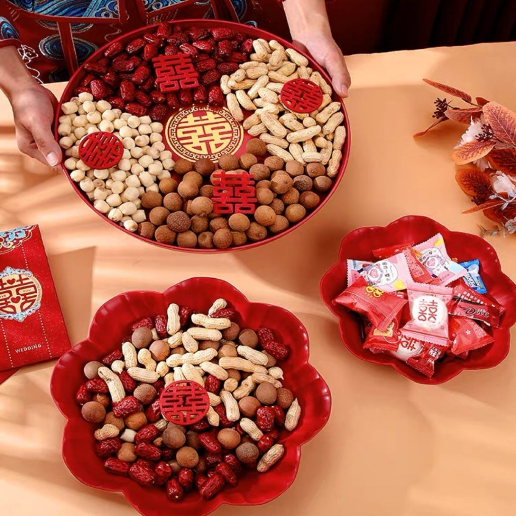 Wedding Tea Tray Chinese Tea Ceremony Xi Word Guo Da Li [READY STOCK IN SG]