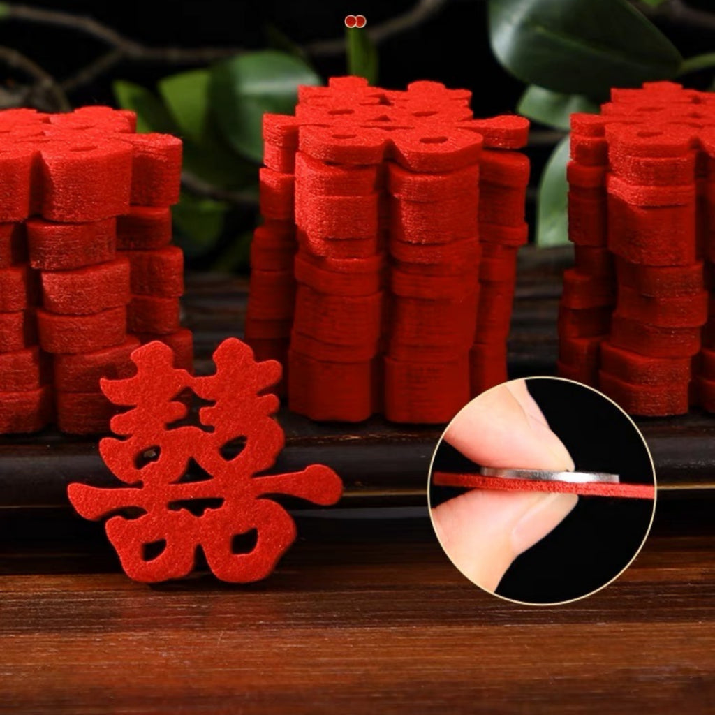 Wedding Decoration Chinese Xi Word Guo Da Li Mini Sprinkle Hand Throwing [READY STOCK IN SG]