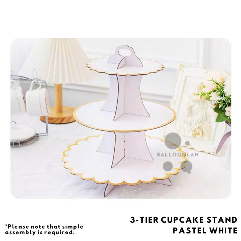 Pastel 3 Tier Cupcake Stand [Ready Stock in SG]