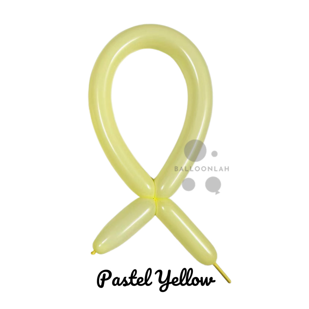 260 mm Pastel Colour Long Latex Balloons Twisting Balloon Sculpture [READY STOCK IN SG]