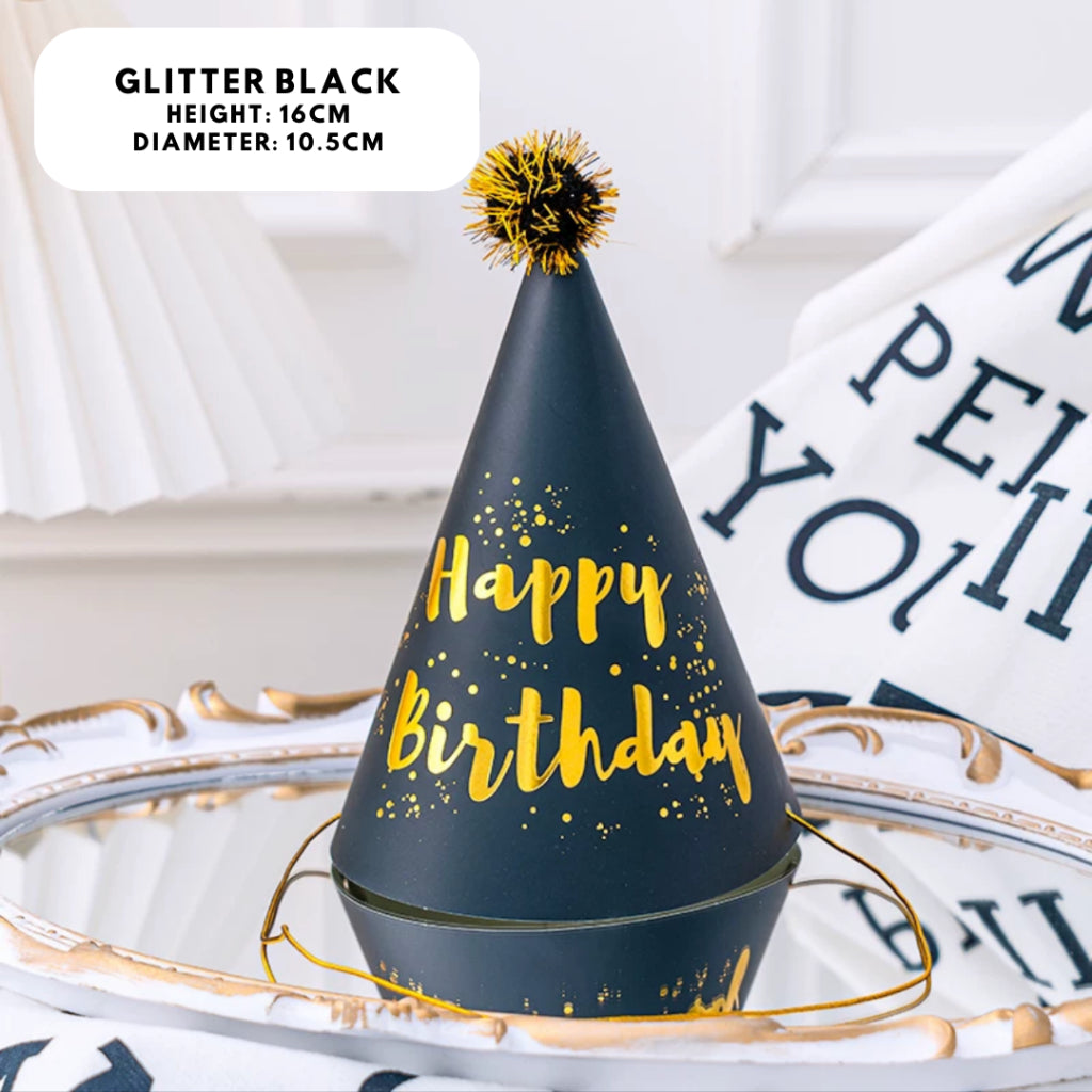 Party Hat Set Birthday Fun Gold Silver White Pink Blue [READY STOCK IN SG]