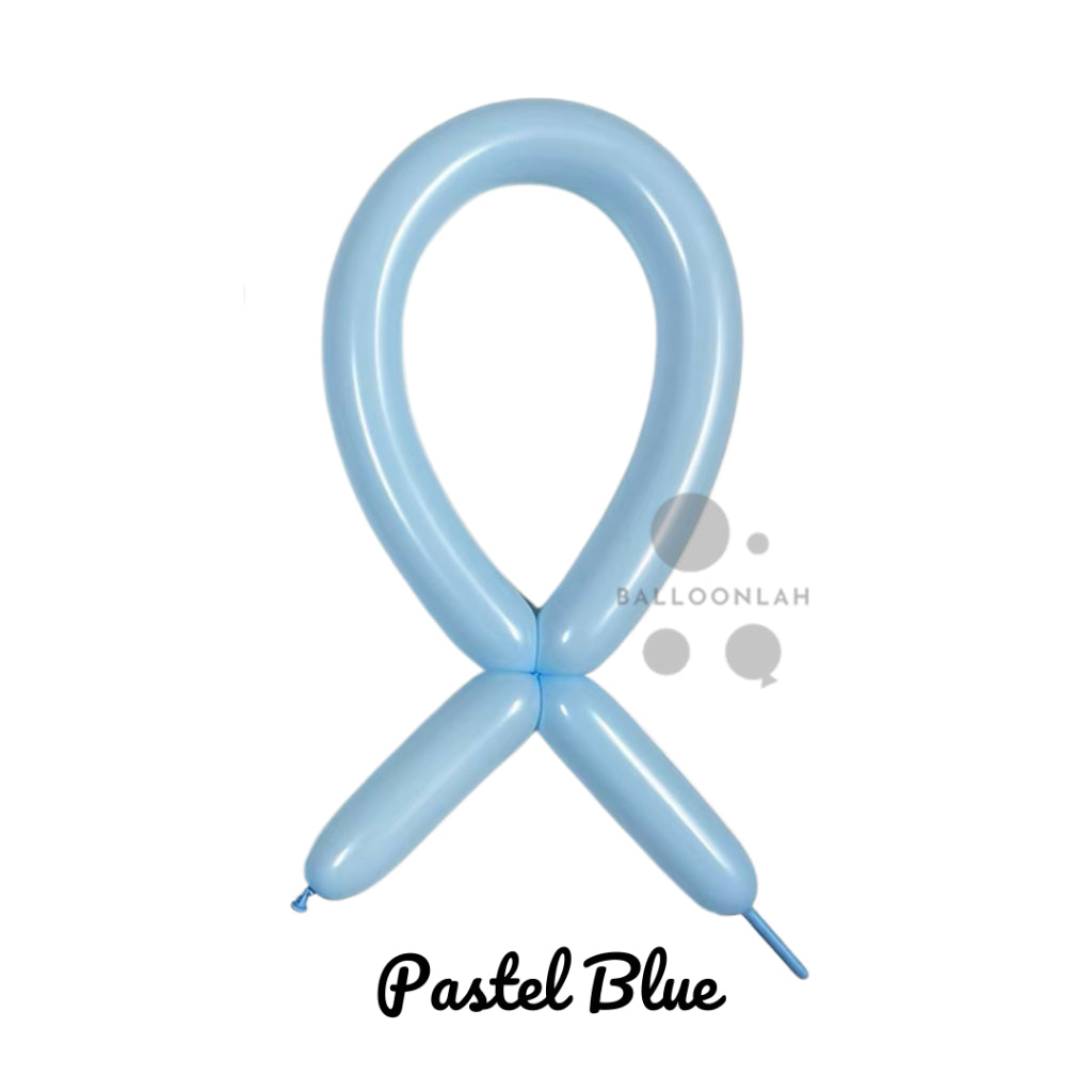 260 mm Pastel Colour Long Latex Balloons Twisting Balloon Sculpture [READY STOCK IN SG]