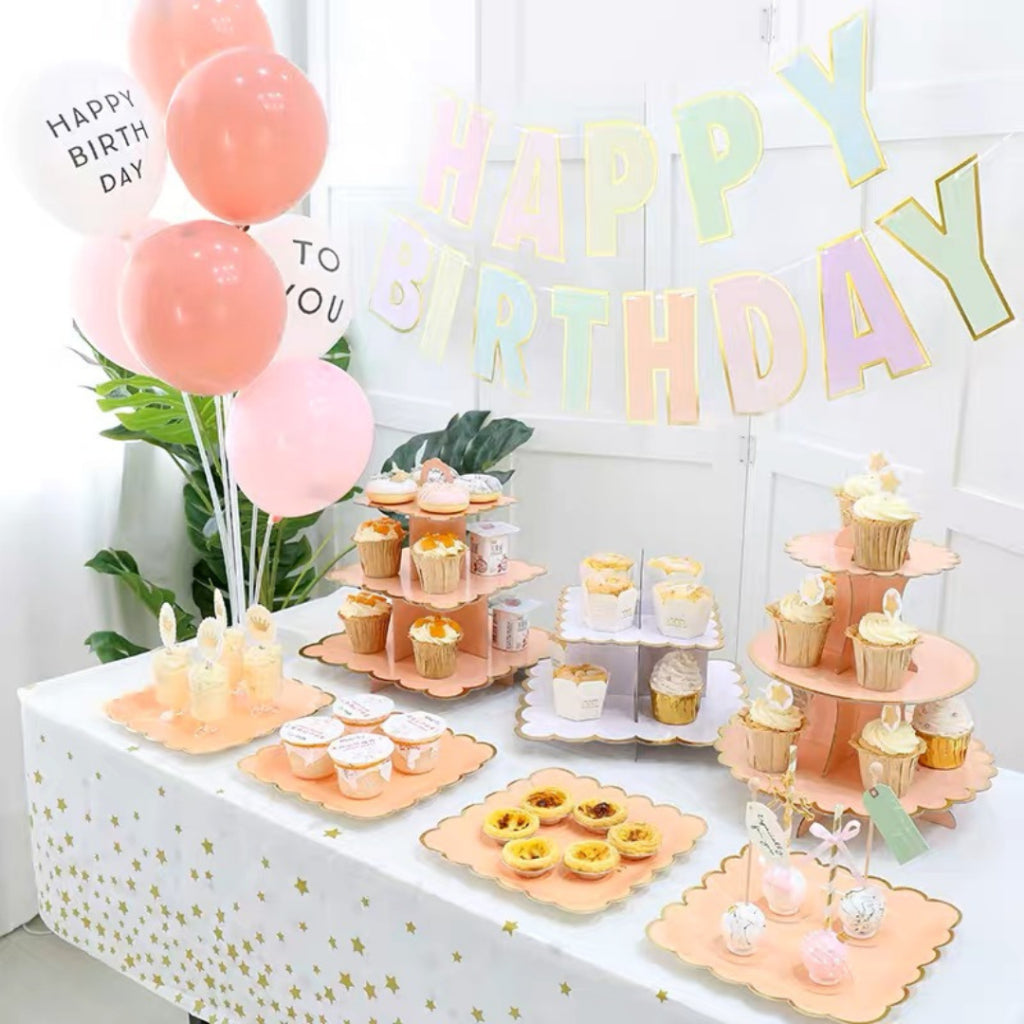 Pastel 3 Tier Cupcake Stand [Ready Stock in SG]