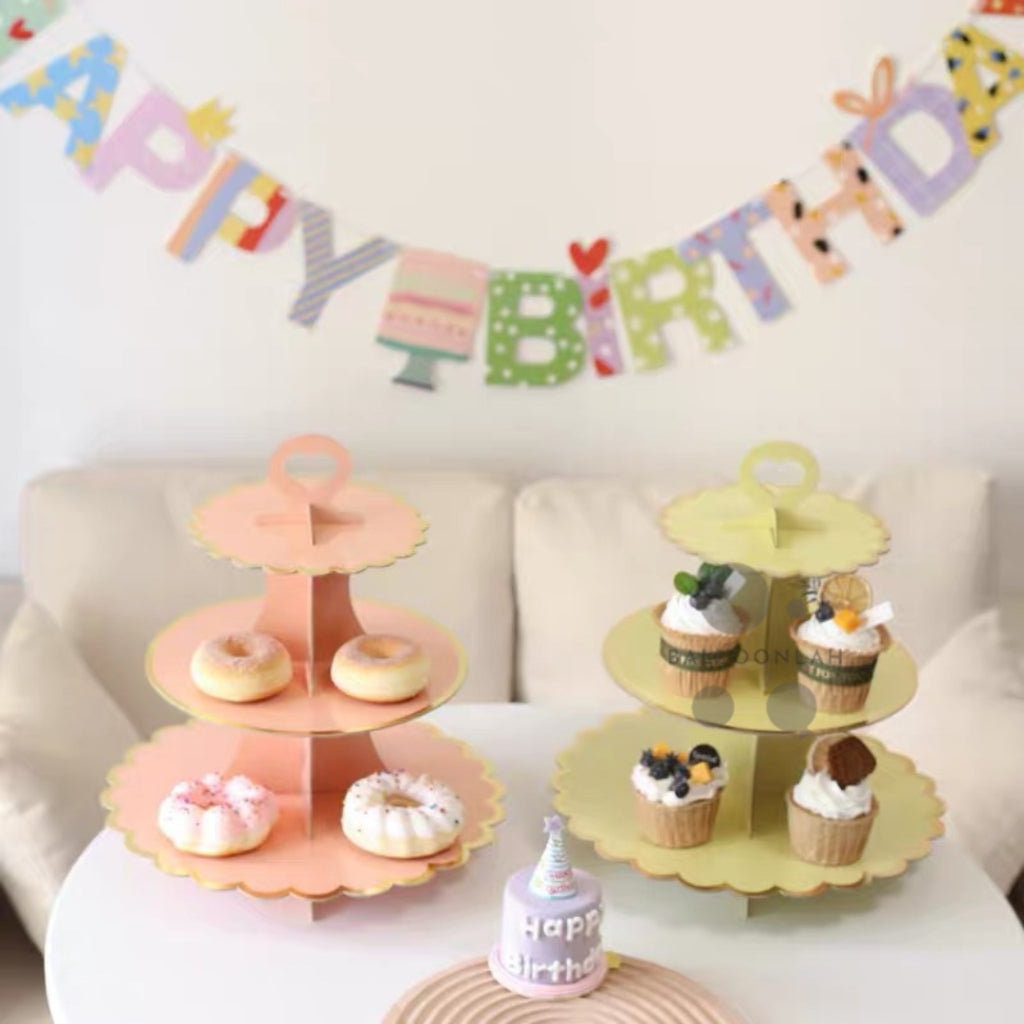 Pastel 3 Tier Cupcake Stand [Ready Stock in SG]