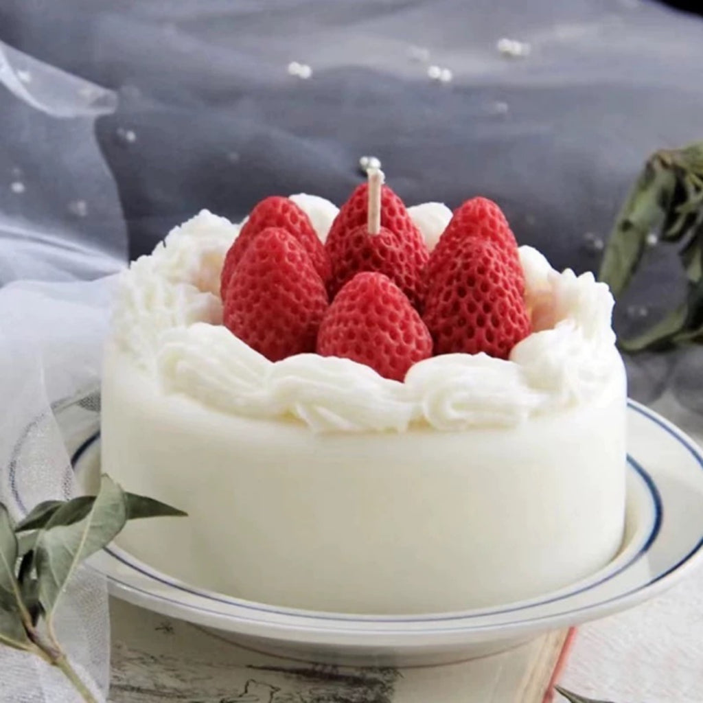 Strawberry Candle Birthday Candles Cute [READY STOCK IN SG]