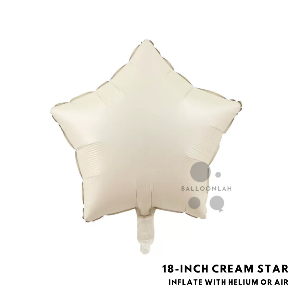 40-inch Cream Caramel Number Foil Balloons INS Helium [READY STOCK IN SG]