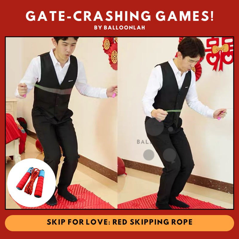 Skipping Rope Red Chinese Wedding Gate-crashing Games [READY STOCK IN SG]
