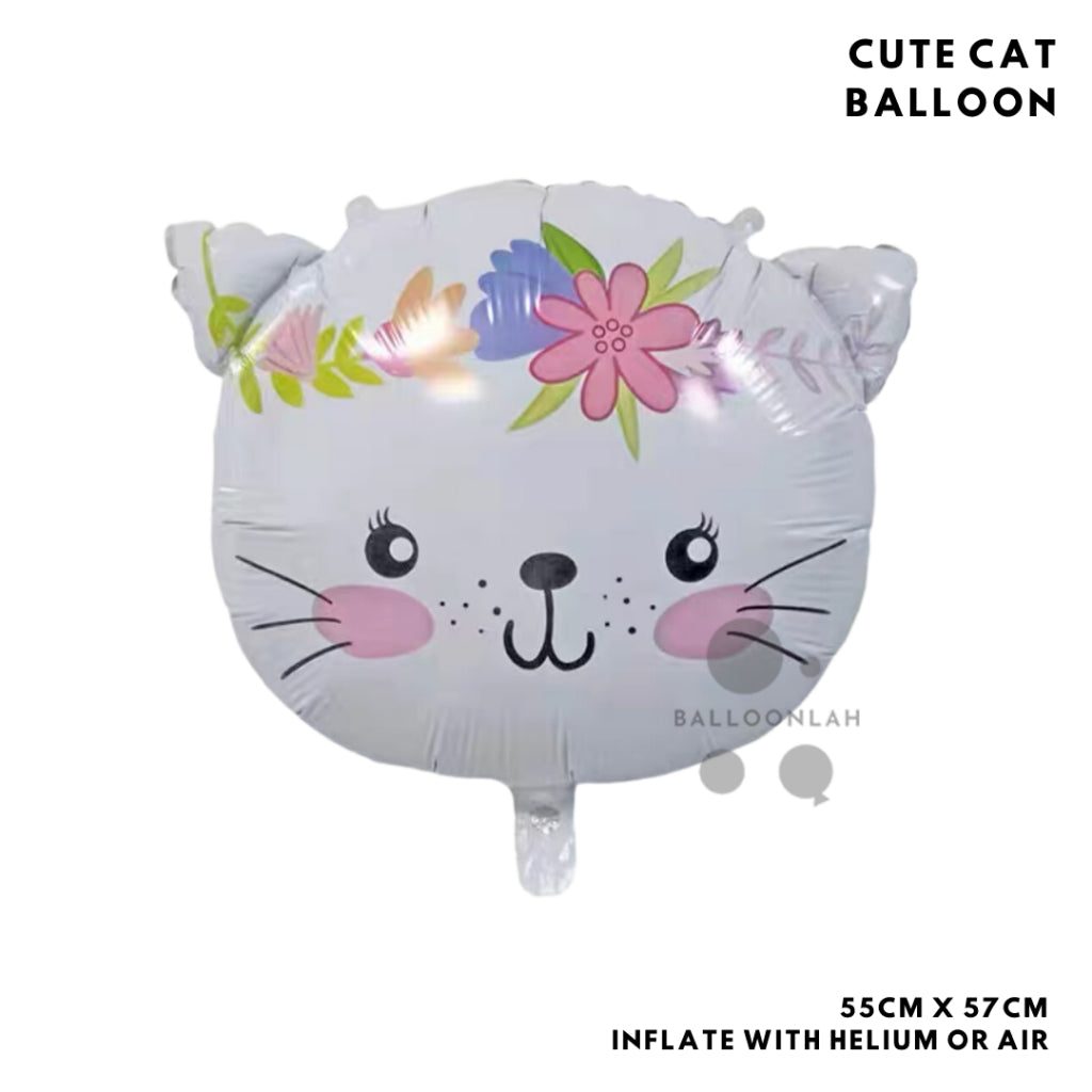 CUTE ANIMAL Foil Balloon Bear Giraffe Lion Panda Tiger Birthday Decoration Animals [READY STOCK IN SG]