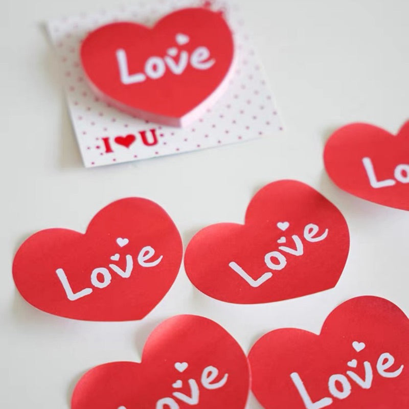 Heart Shape Sticky Notes Love Chinese Wedding Gate-crashing Games [READY STOCK IN SG]