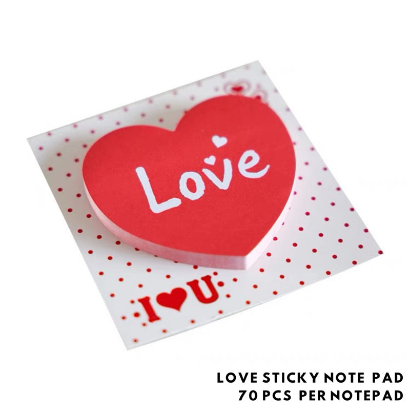 Heart Shape Sticky Notes Love Chinese Wedding Gate-crashing Games [READY STOCK IN SG]