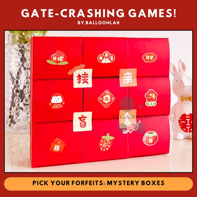 Mystery Box Chinese Wedding Gate-crashing Games [READY STOCK IN SG]
