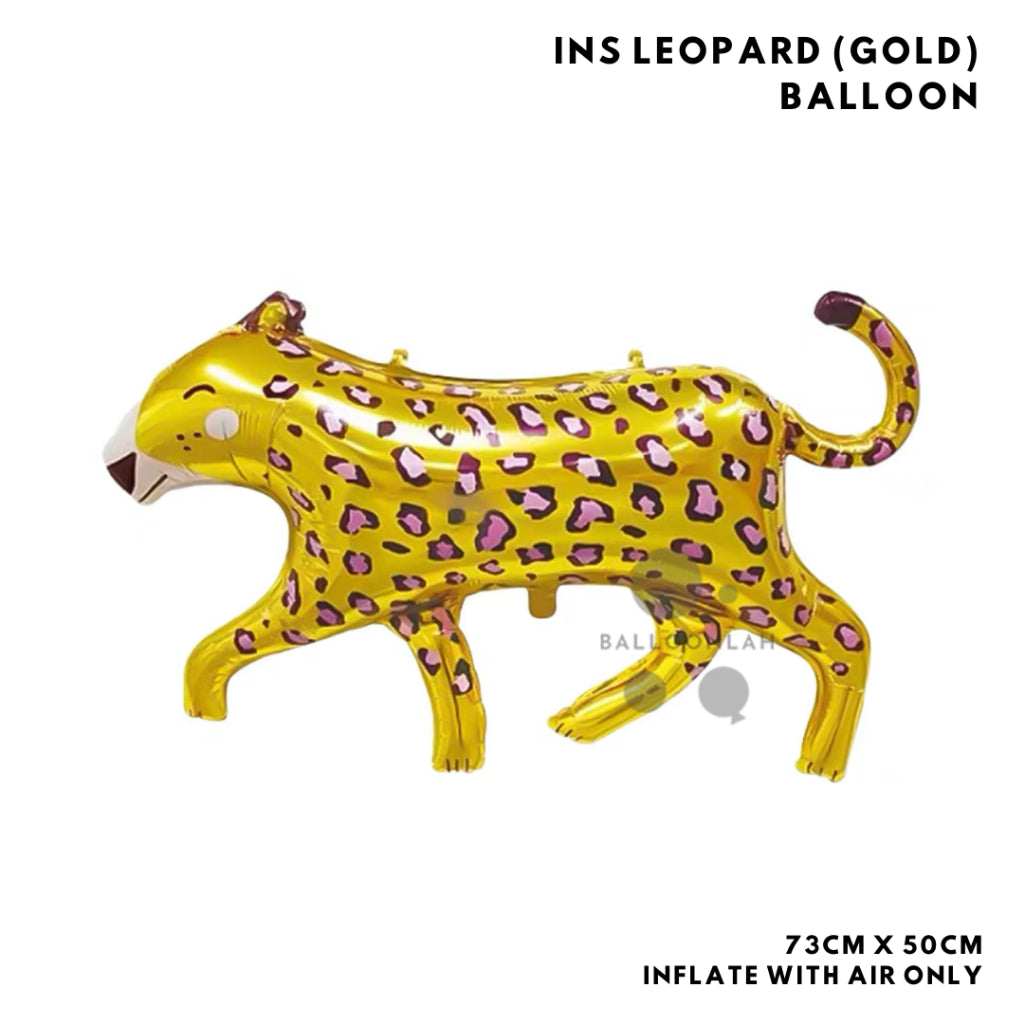 INS ANIMAL Foil Balloon Giraffe Leopard Dog Birthday Decoration Animals [READY STOCK IN SG]