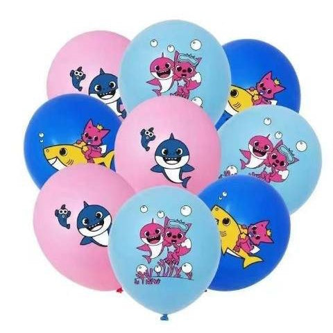 BABY SHARK Cartoon Themed Birthday Balloon [READY STOCK IN SG]