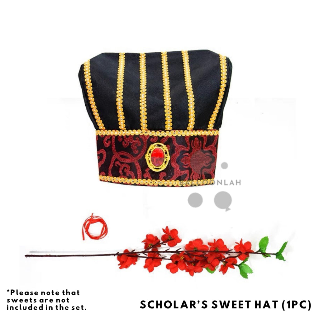 Scholar Hat Sweet Swing Chinese Wedding Gate-crashing Games [READY STOCK IN SG]