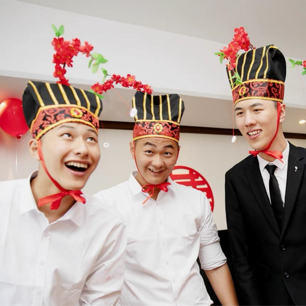 Scholar Hat Sweet Swing Chinese Wedding Gate-crashing Games [READY STOCK IN SG]