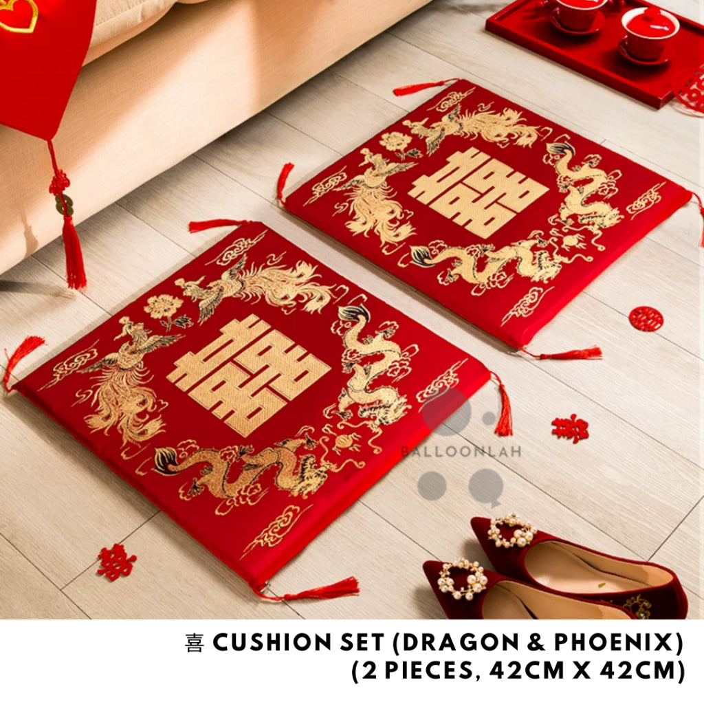 Wedding Cushions Kneeling Guo Da Li Chinese Wedding Tea Ceremony [READY STOCK IN SG]