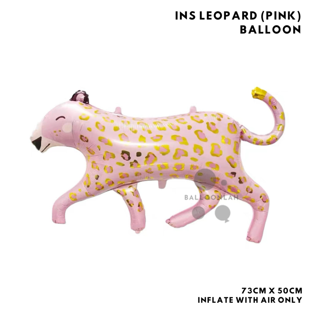 INS ANIMAL Foil Balloon Giraffe Leopard Dog Birthday Decoration Animals [READY STOCK IN SG]