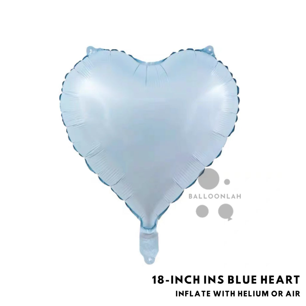 Ins 18-inch Heart Foil Balloon Cream Caramel Retro Muted INS Helium [READY STOCK IN SG]