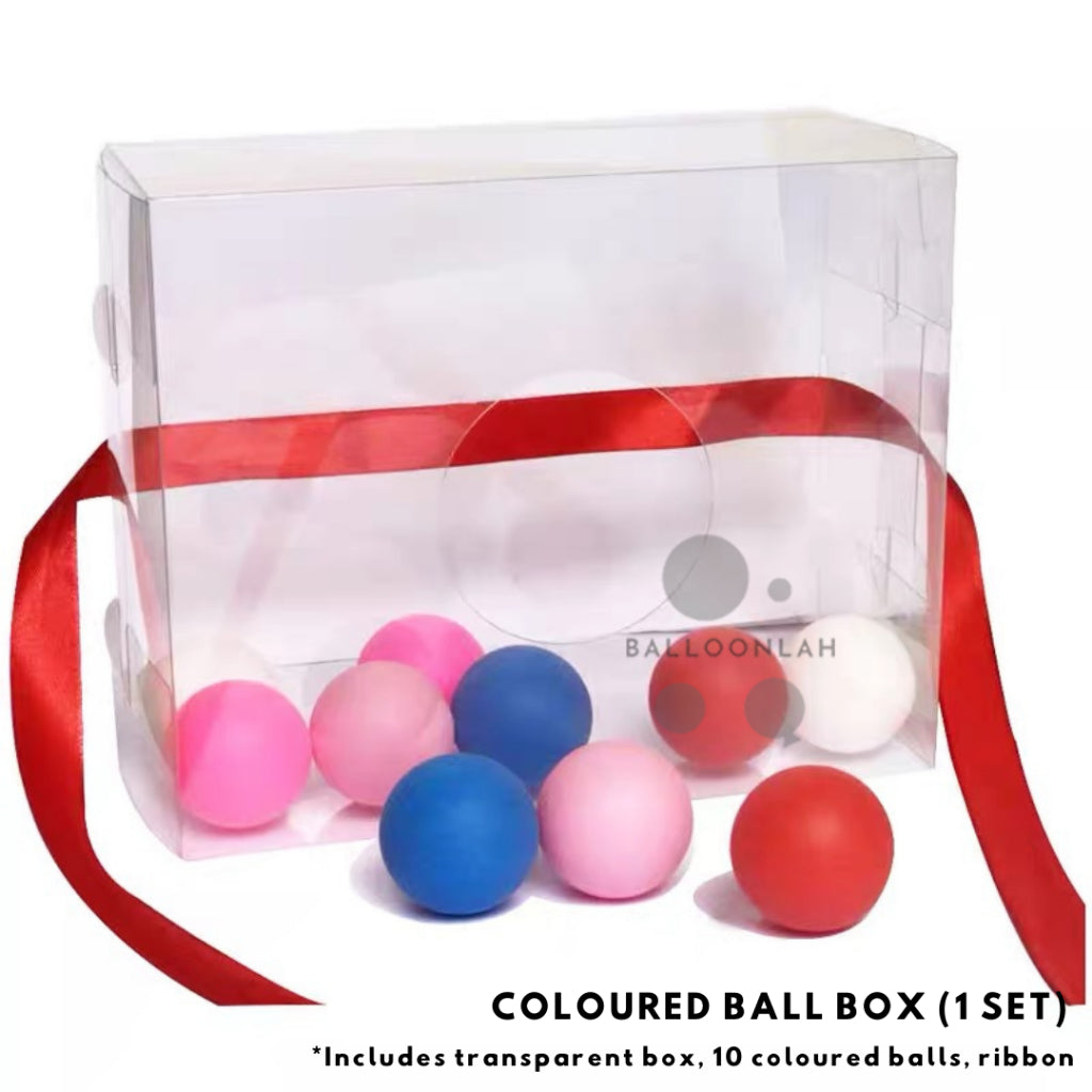 Ping Pong Ball Box Coloured Balls Chinese Wedding Gate-crashing Games [READY STOCK IN SG]