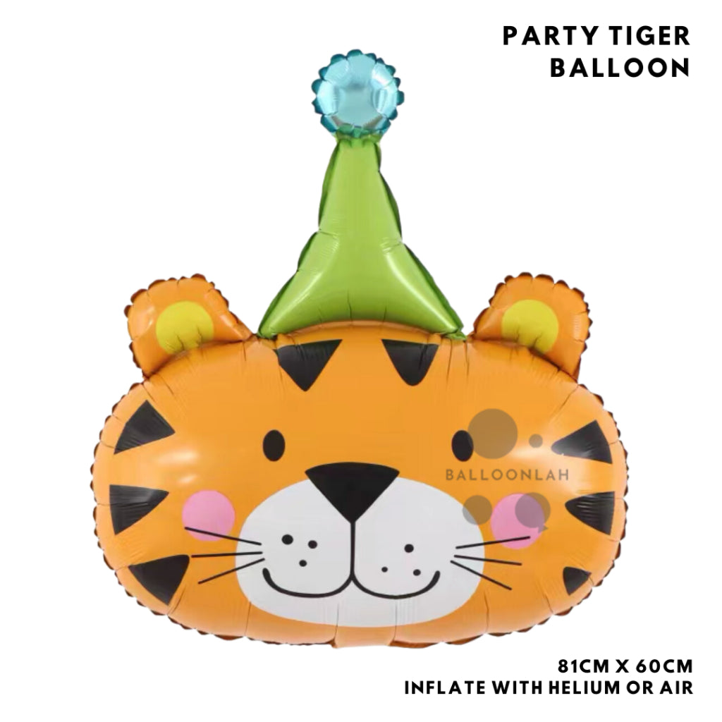 INS ANIMAL Foil Balloon Giraffe Leopard Dog Birthday Decoration Animals [READY STOCK IN SG]