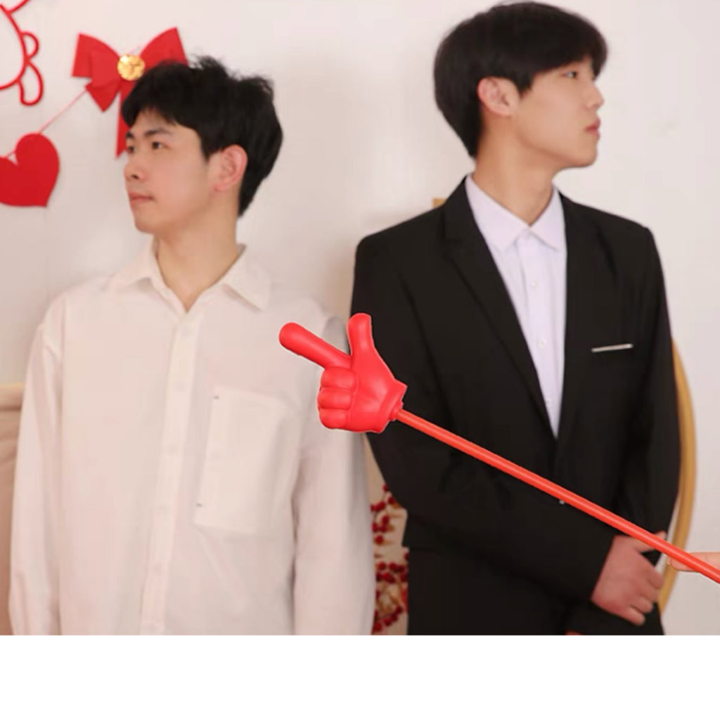 Big Red Finger Funny Prop Toy Chinese Wedding Gate-crashing Games [READY STOCK IN SG]